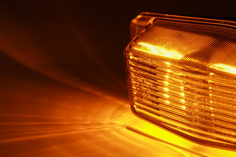 LENTE TRASPARENTE/ARANCIO - BRUCIATORE DOPPIO A LED - OMNIUS