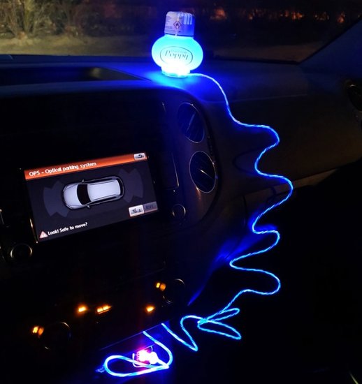 LEDSON - &quot;RUNNING&quot; POPPY LED - BLU - USB