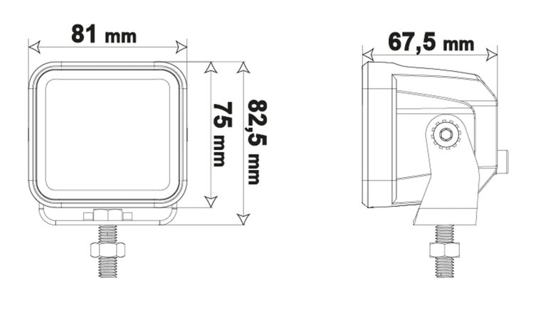 LEDSON VEGA F LED LUCE DI RETROMARCIA / LUCE DI LAVORO 40W