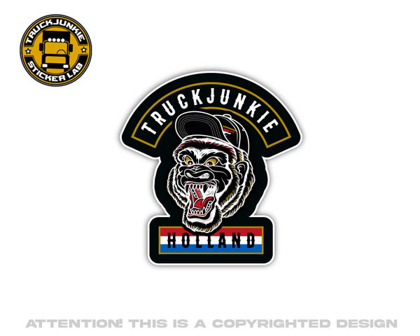 TRUCKJUNKIE  HOLLAND - GORILLA - FULL PRINT ADESIVO