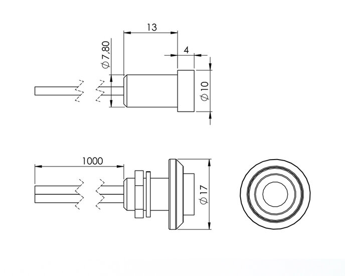 INCASSO - MINI SPOT LED - RGB - 24V - 5 PEZZI - NERO