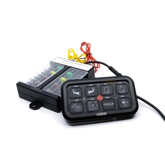 LEDSON COMMANDER GEN2 - PANNELLO INTERRUTTORE A REL&Egrave; - 8 USCITE - BLUETOOTH / CONTROLLO APP / RGB