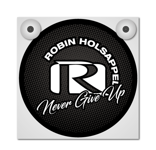 ROBIN HOLSAPPEL - NEVER GIVE UP - SCATOLA LEGGERA DELUXE - COMPLETO