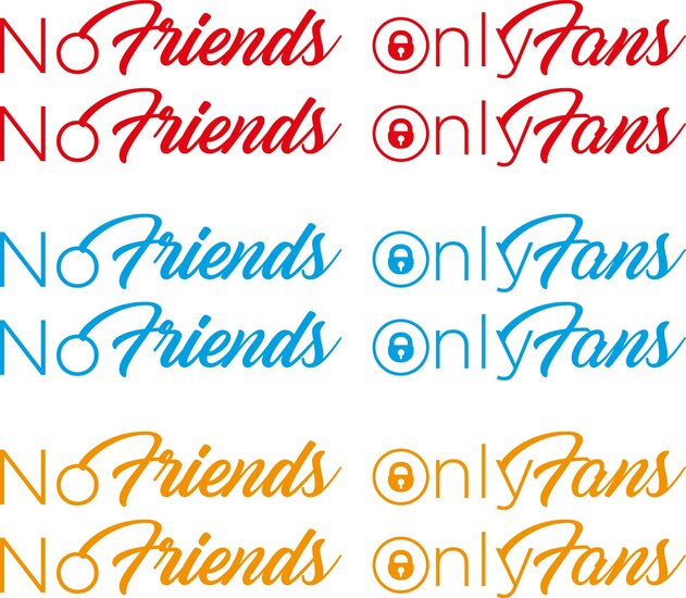 NO FRIENDS ONLY FANS - SET DI ADESIVI