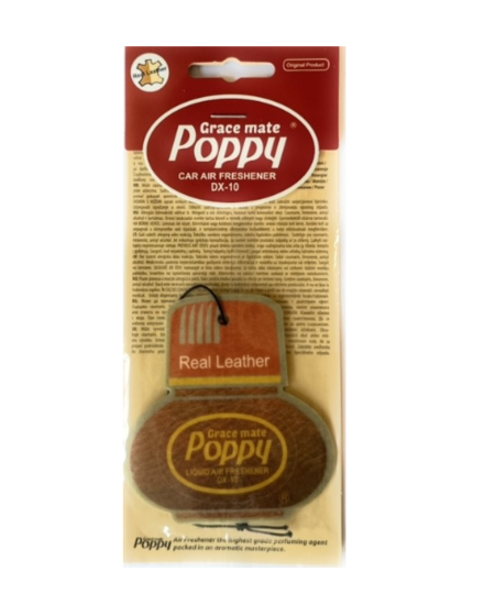 POPPY GRACE MATE - PENDENTE FRAGRANZA - REAL LEATHER