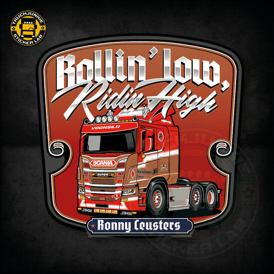 ROLLIN&#039; LOW RONNY CEUSTERS - FULL PRINT ADESIVO