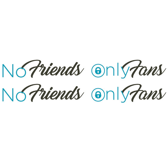 NO FRIENDS ONLY FANS - ADESIVI A COLORI