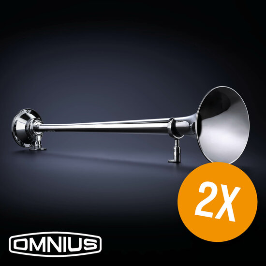 2x OMNIUS COLTRANE 750 - TROMBA AD ARIA MONOTONALE + KIT DI MANUTENZIONE LUHMI