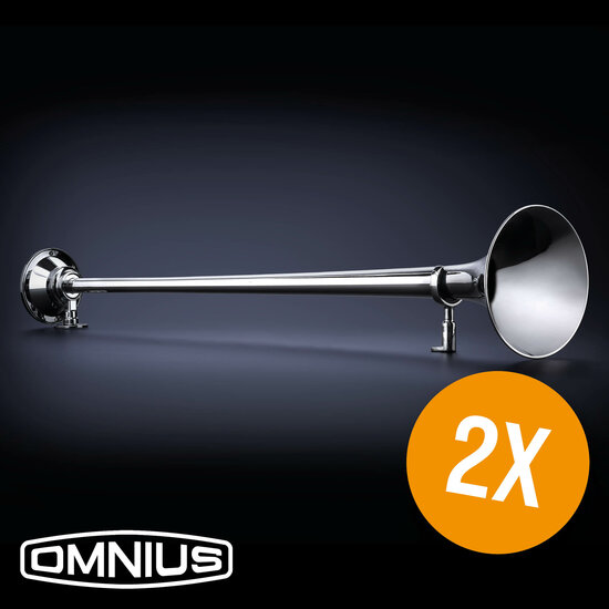 2x OMNIUS COLTRANE 950 - TROMBA AD ARIA MONOTONALE + KIT DI MANUTENZIONE LUHMI