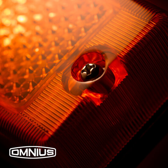 OMNIUS LUCE DI INSERZIONE LATERALE A LED - LED ARANCIO / LENTE ARANCIO - LUCE LAMPEGGIANTE