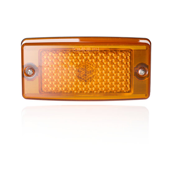 OMNIUS LUCE DI INSERZIONE LATERALE A LED - LED ARANCIO / LENTE ARANCIO - LUCE LAMPEGGIANTE