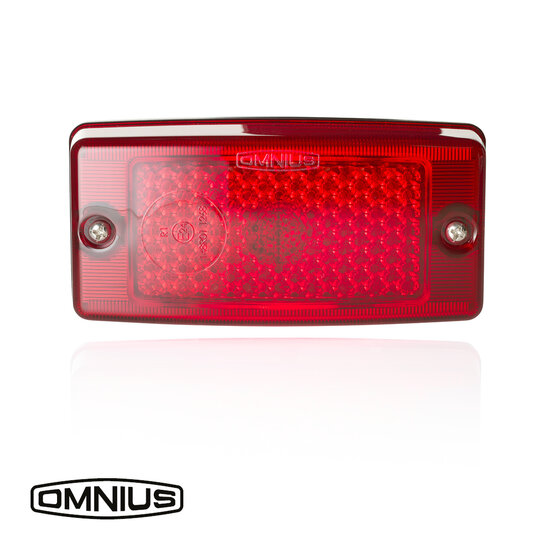 OMNIUS LUCE DI INSERZIONE LATERALE A LED - LED ROSSO / LENTE ROSSA