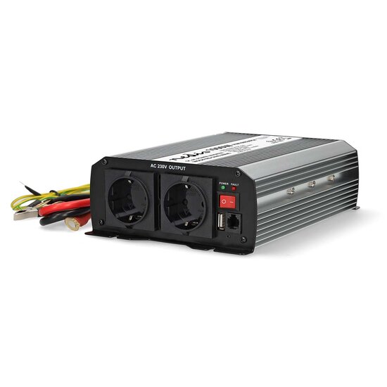 INVERTER NEDIS ONDA SINUSOIDALE MODIFICATA 24V 1000W | POTENZA DI PICCO 2000W