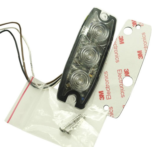 FLASH ULTRA SOTTILE - 3 LED - ARANCIO