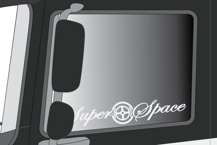 ADESIVO PER VETRO - SUPER SPACE - DAF