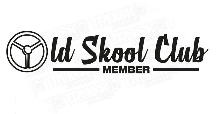 OLD SKOOL CLUB MEMBER  STICKER