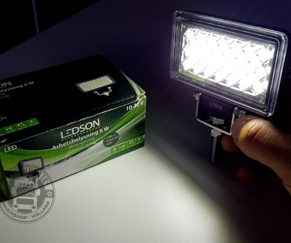 LEDSON - LUCE DA LAVORO BRILLANTE 6W - 120 GRADI