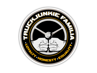 TRUCKJUNKIE FAMILIA - ADESIVO CON STAMPA COMPLETA