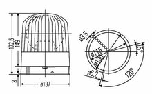 HELLA - KL JUNIOR F - ARANCIONE- 24V