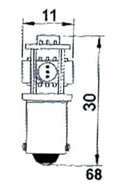 T4W BA9s RED HIGH-POWER