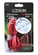 LEDSON - &quot;RUNNING&quot; POPPY LED - ROSSO - USB