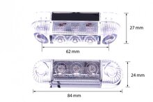 LAMPADA INDICATORE LATERALE TRASPARENTE - BIANCO