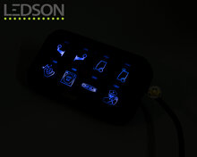 LEDSON COMMANDER GEN2 - PANNELLO INTERRUTTORE A REL&Egrave; - 8 USCITE - BLUETOOTH / CONTROLLO APP / RGB