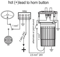 12V - MARCO - TROMBA NAPOLITANO AD ARIA 2 TONI - INCL. COMPRESSORE