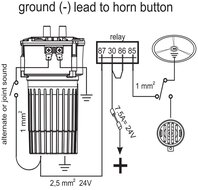 12V - MARCO - TROMBA NAPOLITANO AD ARIA 2 TONI - INCL. COMPRESSORE