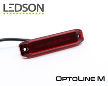 LEDSON - OPTOLINE M - LAMPADA DI POSIZIONE/INDICATORE LATERALE - ROSSO