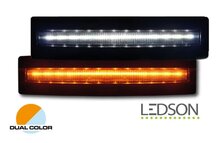 DOPPIO COLORE AMBRA/BIANCO - LEDSON OPTOLINE S+ - LUCE DI POSIZIONE PARASOLE - LOOK DI NUOVA GENERAZIONE