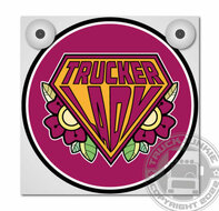 TRUCKER LADY - ROSES - LIGHTBOX DELUXE - PANNELLO FRONTALE ALLENTATO