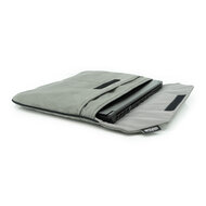 OMNIUS LAPTOP SLEEVE LARGE - GREY ALCANTARA - VELCRO LOCK