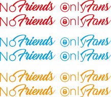 NO FRIENDS ONLY FANS - SET DI ADESIVI