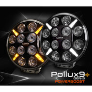 LEDSON Pollux9+ POWERBOOST - LED FARO DI PROFONDI&Agrave; CON LUCE DI POSIZIONE BIANCA E ARANCIONE -120W