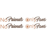 NO FRIENDS ONLY FANS - ADESIVI A COLORI