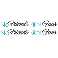 NO FRIENDS ONLY FANS - ADESIVI A COLORI