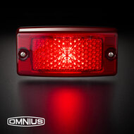 OMNIUS LUCE DI INSERZIONE LATERALE A LED - LED ROSSO / LENTE ROSSA