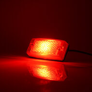 OMNIUS LUCE DI INSERZIONE LATERALE A LED - LED ROSSO / LENTE ROSSA