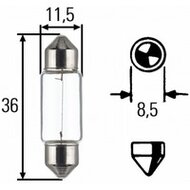 HELLA - LAMPADINA 24V - C5W - 36mm