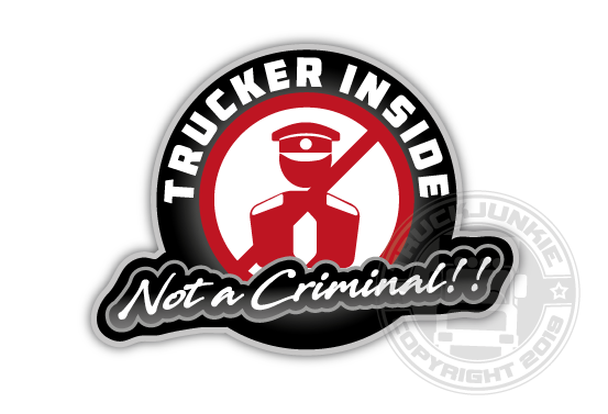 TRUCKER INSIDE NOT A CRIMINAL