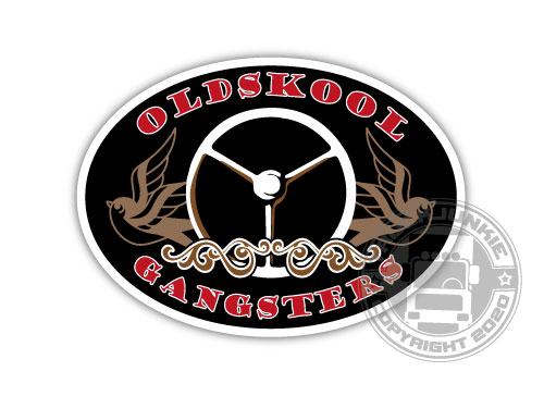 OLDSKOOL GANGSTERS 4 SPOKE WHEEL STICKER