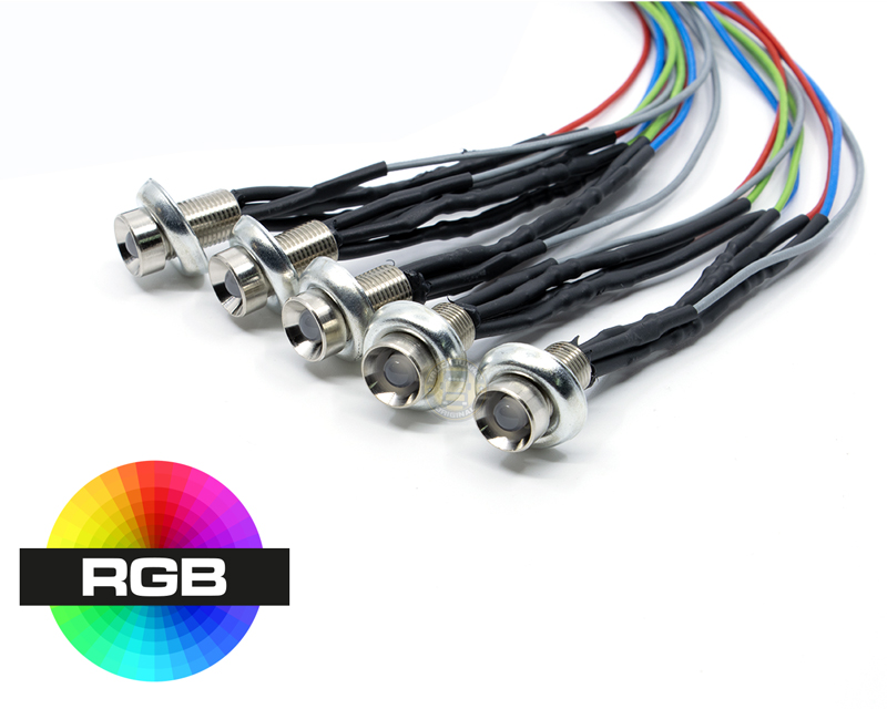 Mini faretto LED RGB RGBW SPOT incasso 25mm 2W 24V sincronizzabile