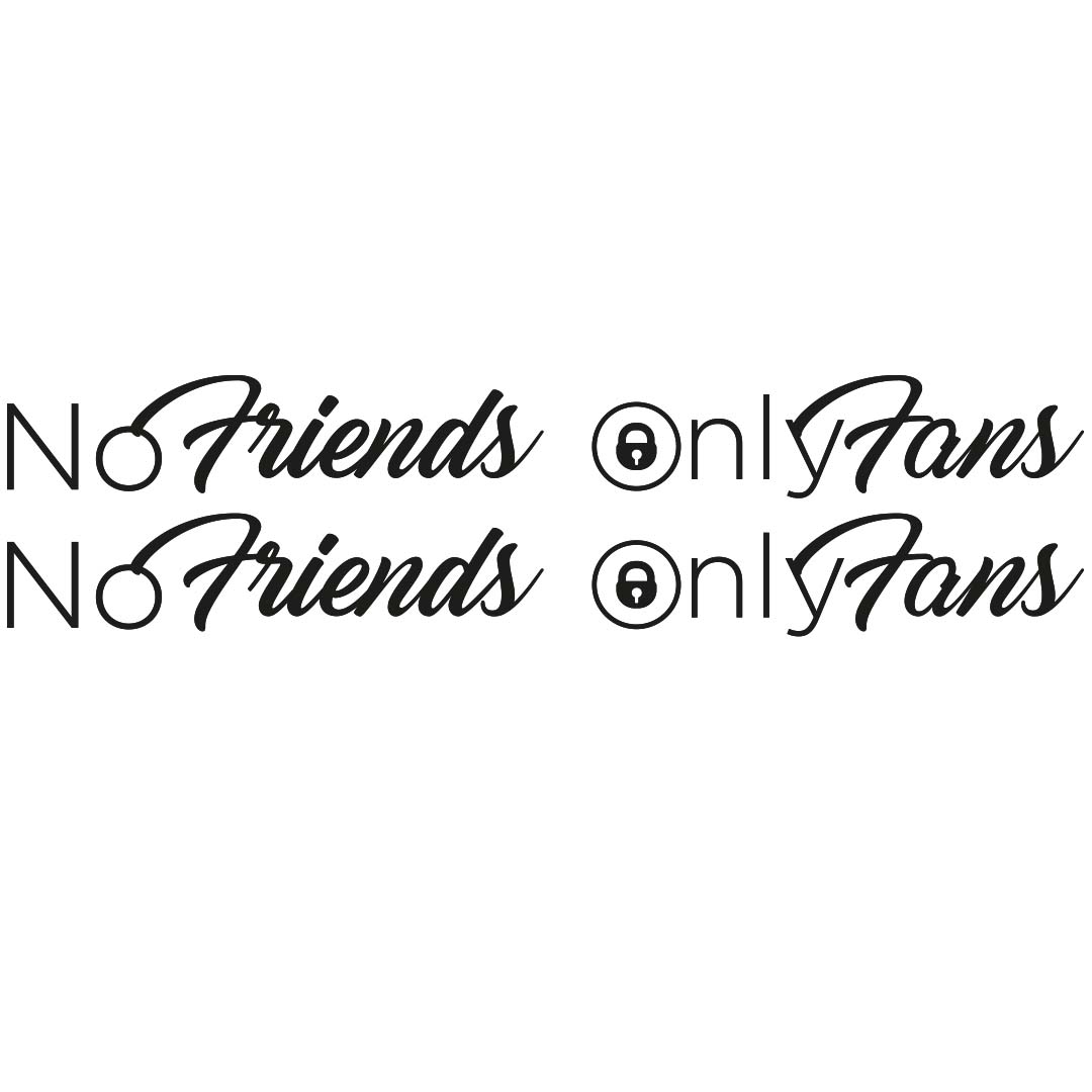 NO FRIENDS ONLY FANS - SET DI ADESIVI