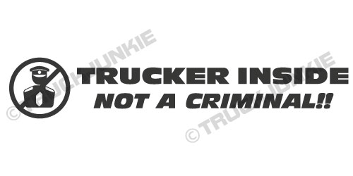 trucker inside not a criminal